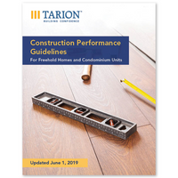 Construction Performance Guidelines for Freehold Homes and Condominium Units